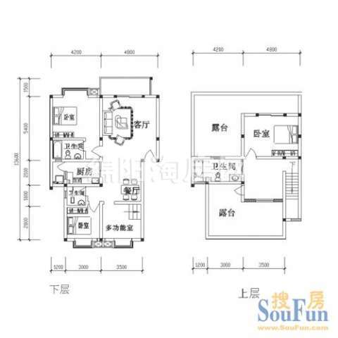 D跃 4室3厅3卫 152.52㎡户型图