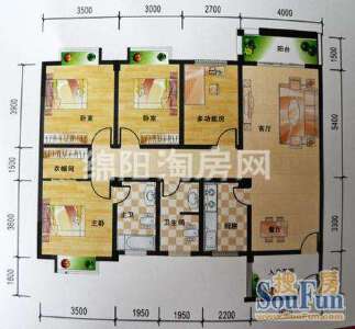 华兴名城 C 4室2厅2卫1厨135.26㎡