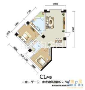 芙蓉金座 C1 2室2厅1卫1厨72.70㎡.jpg