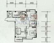 东晖御庭苑 3#楼C户型 2室2厅2卫1厨90.95㎡