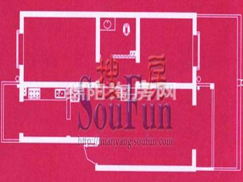 嘉兴逸园 嘉兴逸园 户型图 2室2厅1卫1厨98.70㎡.jpg户型图