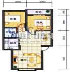 鹏发翡翠园 户型图 2室2厅1卫1厨79.64㎡.jpg