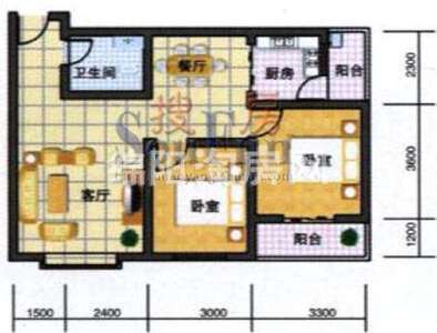 鹏发翡翠园 户型图 2室2厅1卫1厨79.64㎡z.jpg