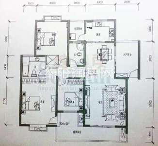 布鲁斯国际新城 A-1户型平面图 3室2厅2卫1厨135㎡.jpg