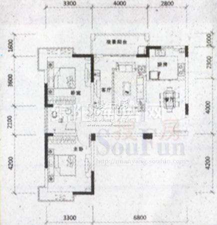 布鲁斯国际新城 户型图 2室2厅1卫1厨90.94㎡.jpg户型图