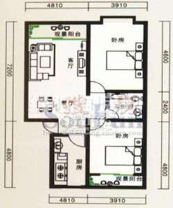凝祥晓月 3B2户型 2室2厅1卫1厨102.08㎡.jpg