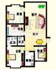 万向都市部落 户型图 4室2厅2卫1厨125.50㎡.jpg