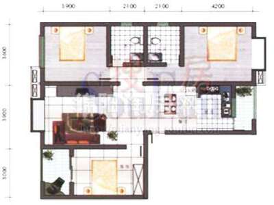 芙蓉盛錦 戶型圖 3室2廳2衛(wèi)1廚115.81㎡.jpg