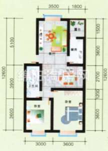 丽境人家 E户型 2室2厅1卫1厨89.10㎡.jpg