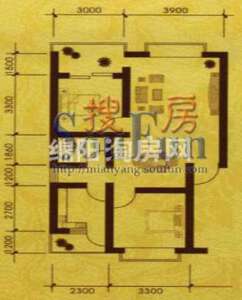 汇川汉城 户型图 2室2厅1卫1厨85.55㎡.jpg