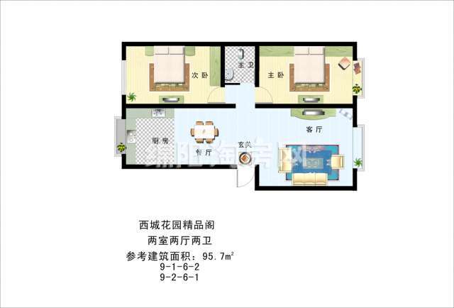 西城花园户型图