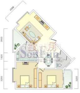 江畔首府 G户型2-2-1.97 2室2厅1卫1厨97㎡.jpg
