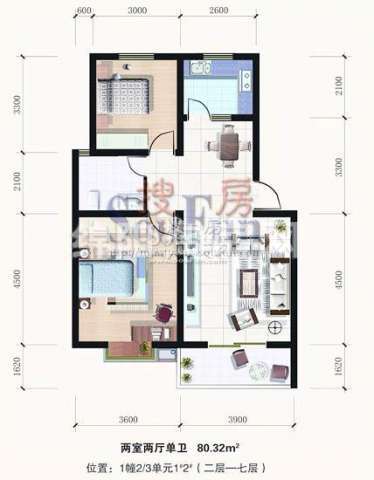 凤栖金桂苑 金桂苑 户型图 2室2厅1卫1厨80.32㎡.jpg户型图