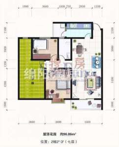 凤栖金桂苑 金桂苑 户型图 2室2厅1卫1厨96.86㎡.jpg