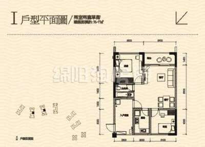 I 2室2厅1卫76.00㎡