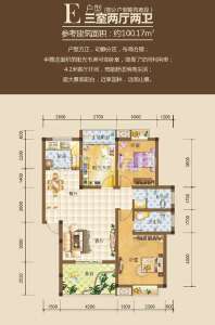 E型 100.17平米
