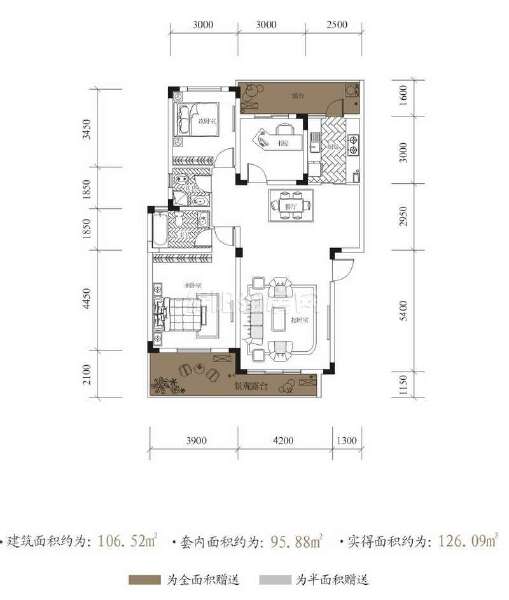 多层A3  106.52平米户型图