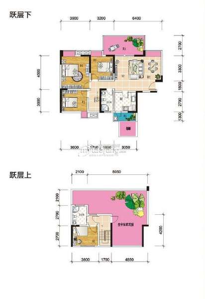 B4 四室两厅两卫 142.83㎡户型图
