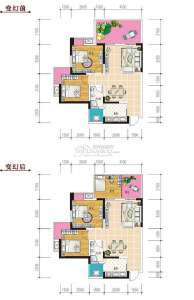 C3 两室两厅一卫 87.91㎡