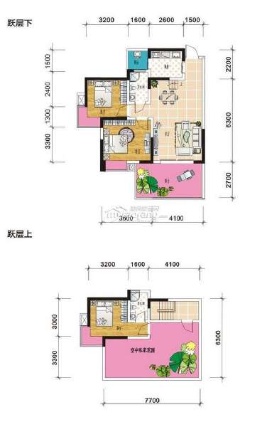 C7 三室两厅两卫 105.15㎡户型图