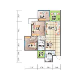 K1 三室两厅一卫 101.7㎡
