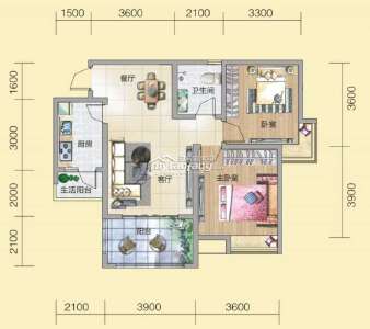 F6 兩室兩廳一衛(wèi) 81.53㎡