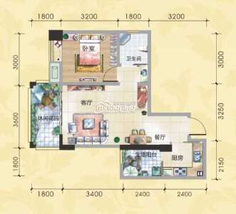 G2 一室兩廳一衛(wèi) 61.42㎡