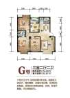 G 3室2厅2卫 90.35㎡