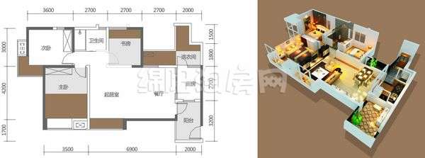 5棟6號 111.97㎡戶型圖
