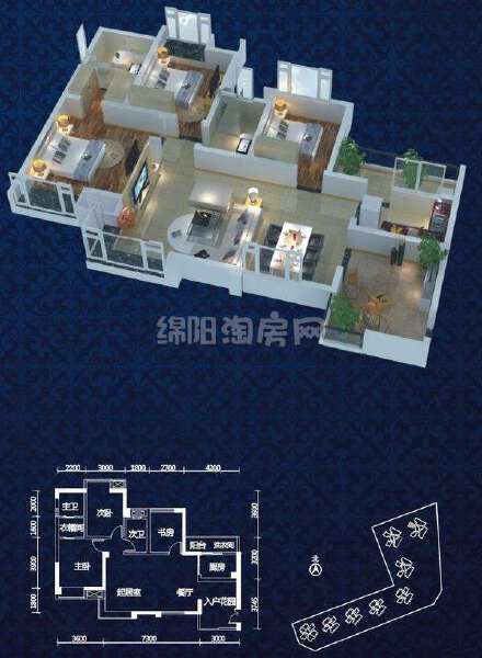 8棟1號(hào) 93.19㎡戶型圖