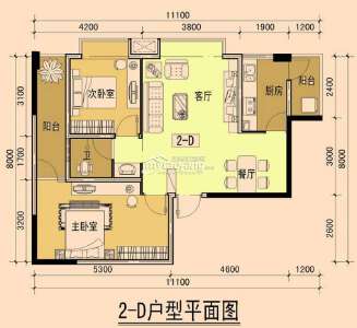 2—D 两室两厅一卫 79.46㎡