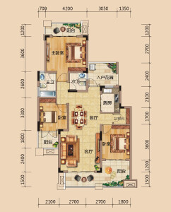 D1 三室两厅两卫 117.80㎡