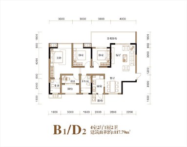 B1/D2四室两厅两卫