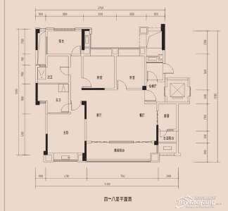 D 3房2厅2卫 138㎡