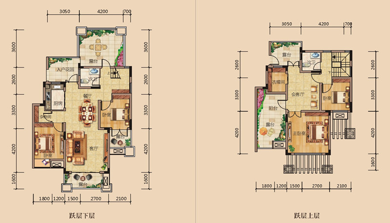 C8跃层 158.89㎡户型图