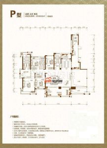 P户型 5室3厅2卫 305.82㎡