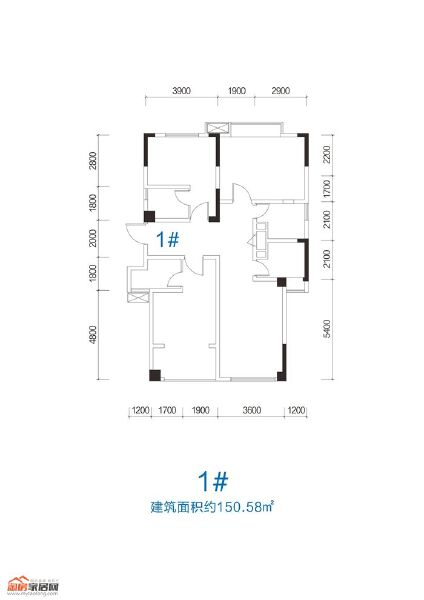 户型1#户型图