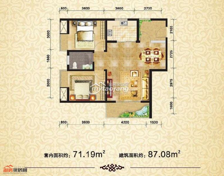 B户型户型图