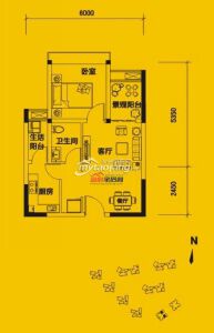 S2 一室两厅一卫 49.69㎡