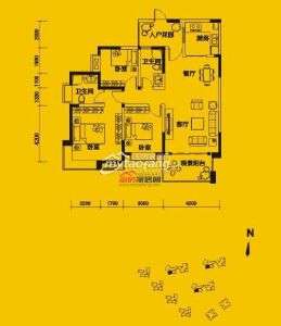 p2奇数层三室两厅两卫115.57㎡