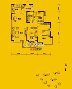 p3偶数层三室两厅一卫110.62㎡