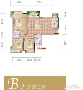 B2 三室兩廳兩衛(wèi) 122㎡