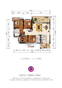 D 四室两厅两卫 169㎡