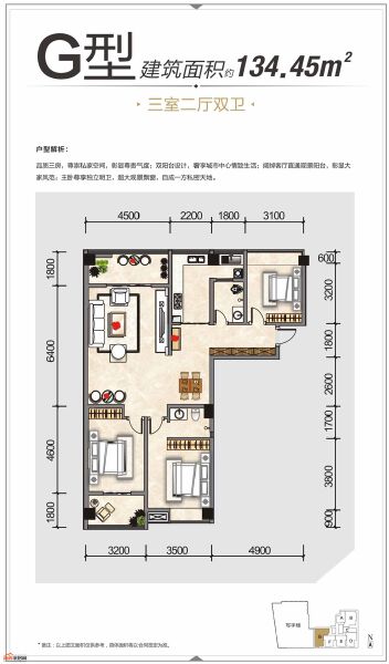 G型户型户型图