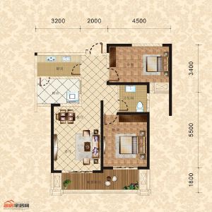 4棟3單元3-31層4號 兩室兩廳一衛(wèi) 89.22㎡