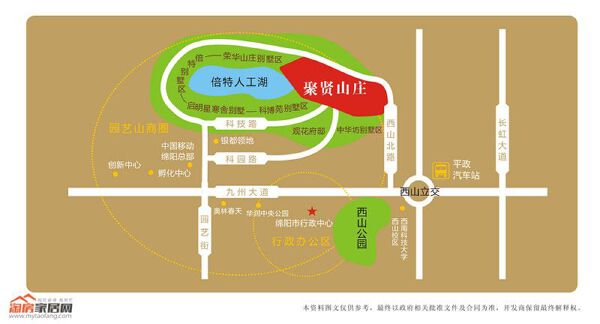 聚贤山庄区位图