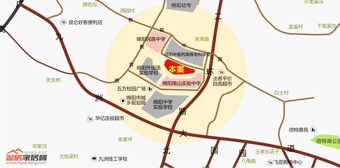 春晖花园区位图