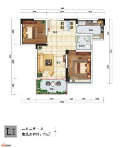 70㎡L1戶型