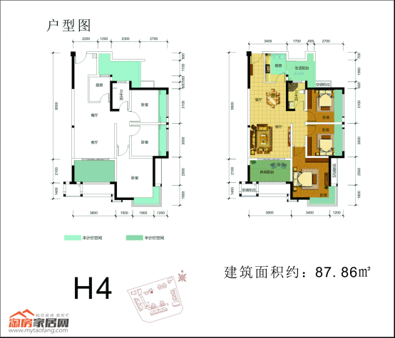 H4戶型圖