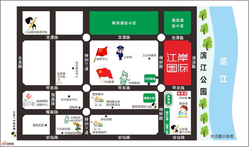 区位图